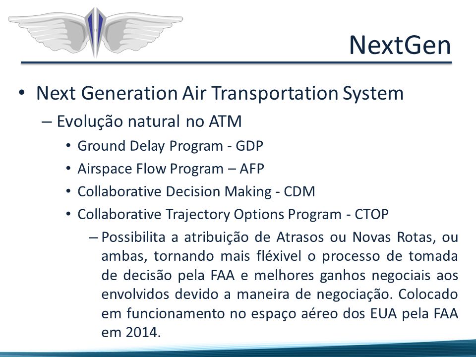 The Next Generation Air Transportation System (NextGen)
